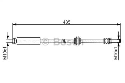 Bosch 1 987 481 159 Hose assy brake Bosch 1 987 481 159 Hose assy brake