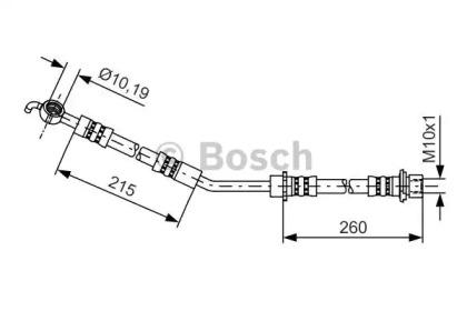 Bosch 1 987 481 409 Шланг гальмівний Bosch 1 987 481 409 Шланг гальмівний