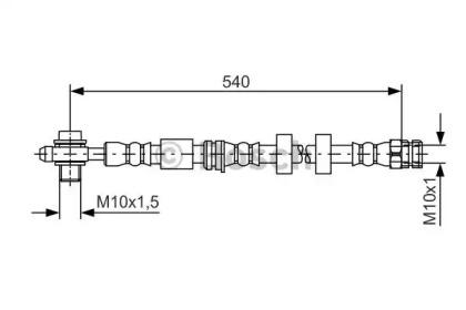 Bosch 1 987 481 566 Hose assy brake