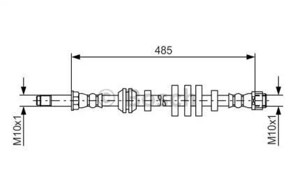Bosch 1 987 481 568 Hose assy brake