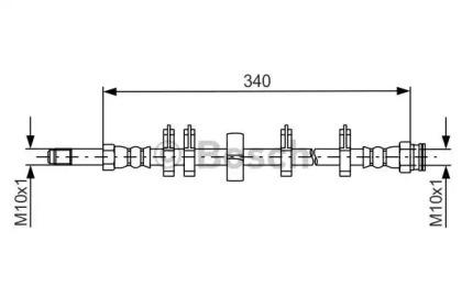 Bosch 1 987 481 667 Шланг гальмівний Bosch 1 987 481 667 Шланг гальмівний