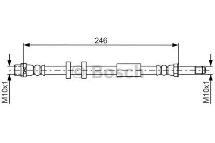 Bosch 1 987 481 714 Hose assy brake Bosch 1 987 481 714 Hose assy brake