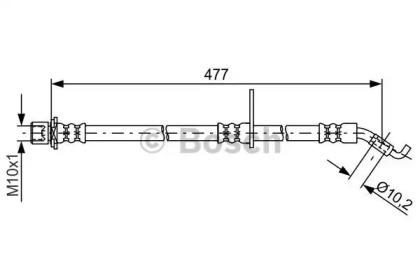 Bosch 1 987 481 771 Шланг гальмівний Bosch 1 987 481 771 Шланг гальмівний