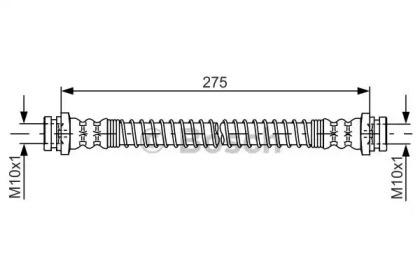 Bosch 1 987 481 802 Hose assy brake