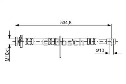 Bosch 1 987 481 851 Hose assy brake