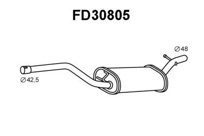 Veneporte FD30805 Muffler assy front Veneporte FD30805 Muffler assy front
