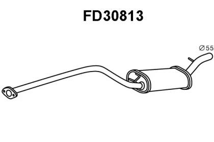 Veneporte FD30813 Muffler assy front