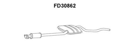 Veneporte FD30862 Muffler assy front Veneporte FD30862 Muffler assy front