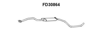 Veneporte FD30864 Muffler assy front Veneporte FD30864 Muffler assy front