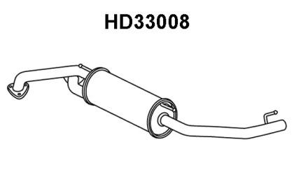 Veneporte HD33008 Глушник вихлопних газів кінцевий Veneporte HD33008 Глушник вихлопних газів кінцевий