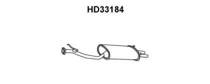 Veneporte HD33184 Глушник вихлопних газів кінцевий Veneporte HD33184 Глушник вихлопних газів кінцевий