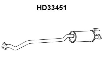 Veneporte HD33451 Muffler assy front Veneporte HD33451 Muffler assy front