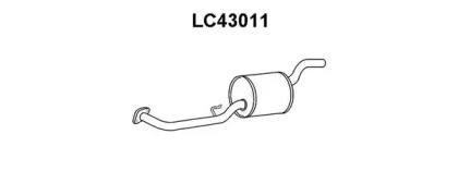 Veneporte LC43011 Muffler assy front