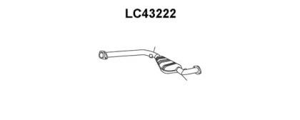Veneporte LC43222 Muffler assy front