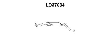 Veneporte LD37034 Muffler assy front Veneporte LD37034 Muffler assy front