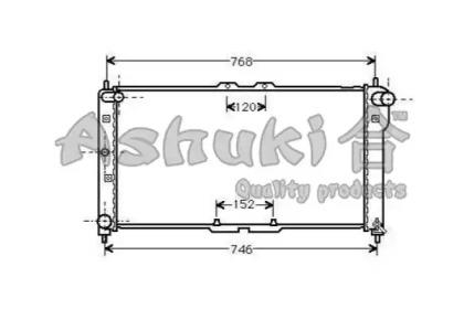 Ashuki M554-15 Радіатор охолодження двигуна