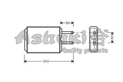Ashuki M559-94 Радіатор обігрівача салону