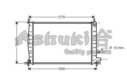 Ashuki M559-96 Радіатор охолодження двигуна