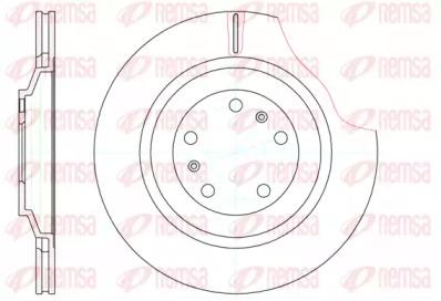 Kawe 61206 10 Brake disc