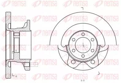 Kawe 61308 00 Brake disc