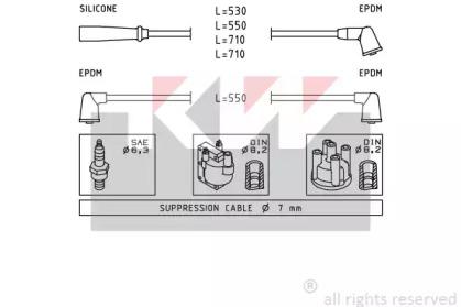 KW 360 413 Zuendkabel KW 360 413 Zuendkabel