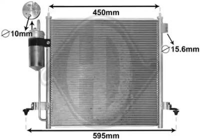 Diederichs DCC1711 Випаровувач кондиціонера Diederichs DCC1711 Випаровувач кондиціонера