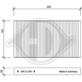 Diederichs DCI0015 Фільтр салона Diederichs DCI0015 Фільтр салона