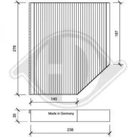Diederichs DCI1163 Фільтр салону