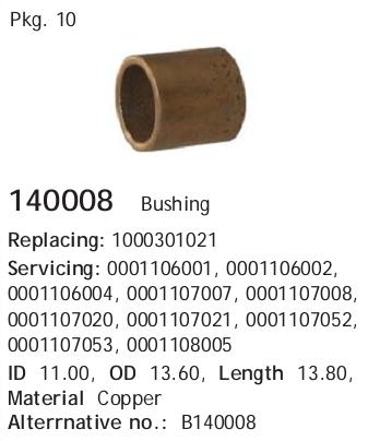 Cargo 140008 Втулка стартера Cargo 140008 Втулка стартера