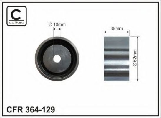 Caffaro 364-129 Ролик обводной ремня грм — Photo #2 Caffaro 364-129 Ролик обводной ремня грм — Photo #2