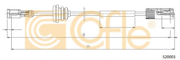Cofle S20003 Трос спидометра