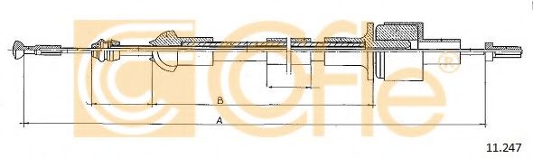 Cofle 11.247 Трос сцепления — Photo #2 Cofle 11.247 Трос сцепления — Photo #2