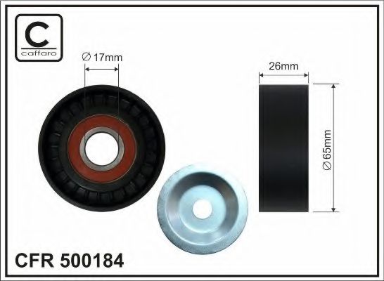 Caffaro 500184 Ролик натяжителя — Photo #2