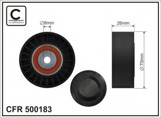 Caffaro 500183 Ролик натяжителя — Photo #2