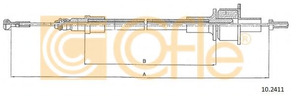 Cofle 10.2411 Трос сцепления — Photo #3 Cofle 10.2411 Трос сцепления — Photo #3