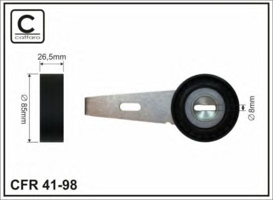 Caffaro 41-98 Ролик натяжной ремня ГРМ — Фото №2 Caffaro 41-98 Ролик натяжной ремня ГРМ — Фото №2