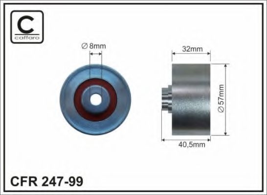 Caffaro 247-99 Ролик натяжителя — Photo #2