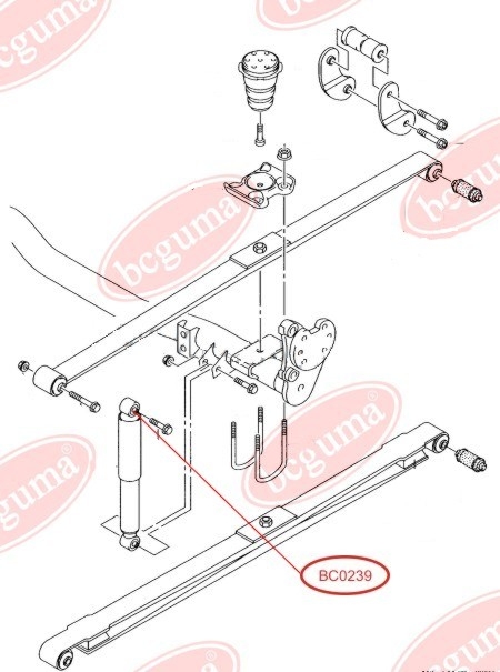 BC-Guma BC0239 Втулка амортизатора — Photo #2 BC-Guma BC0239 Втулка амортизатора — Photo #2