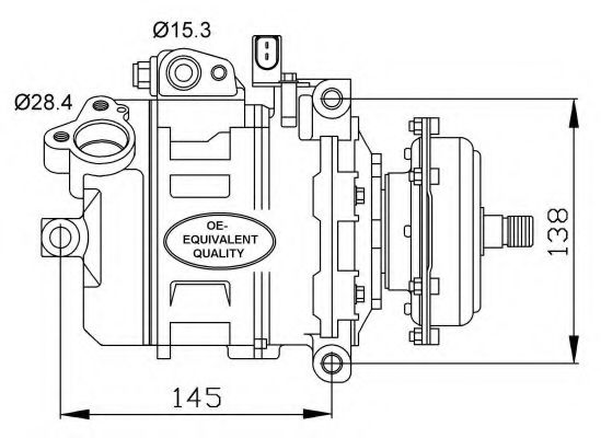NRF 32148 Компресор кондиціонера — Фото №6 NRF 32148 Компресор кондиціонера — Фото №6
