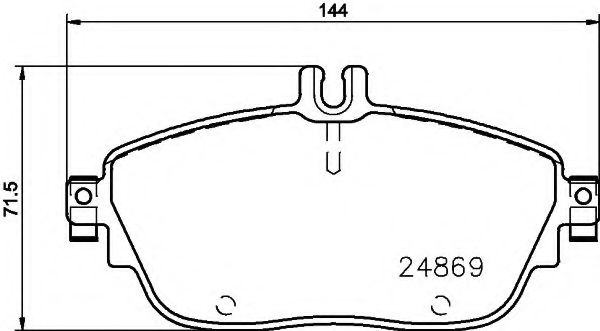 Hella 8DB 355 019-721 Brake pads — Photo #2
