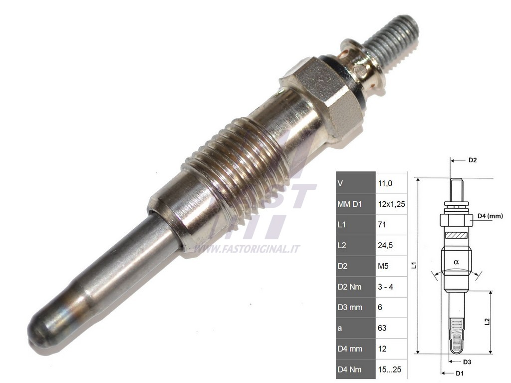 Fast FT82710 Свічка розжарювання