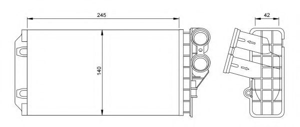 NRF 54251 Радіатор пічки — Фото №4