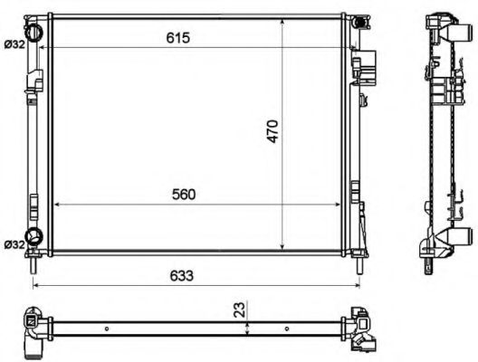 NRF 58333 Радіатор охолодження двигуна — Фото №6 NRF 58333 Радіатор охолодження двигуна — Фото №6