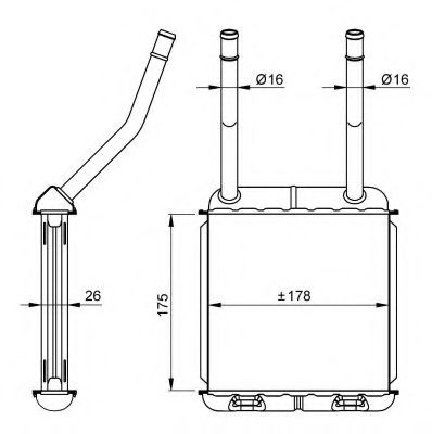 NRF 58147 Радиатор отопителя салона — Photo #5 NRF 58147 Радиатор отопителя салона — Photo #5