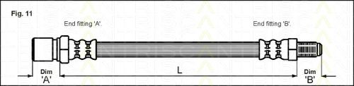 Triscan 815042113 Hose assy brake — Photo #2