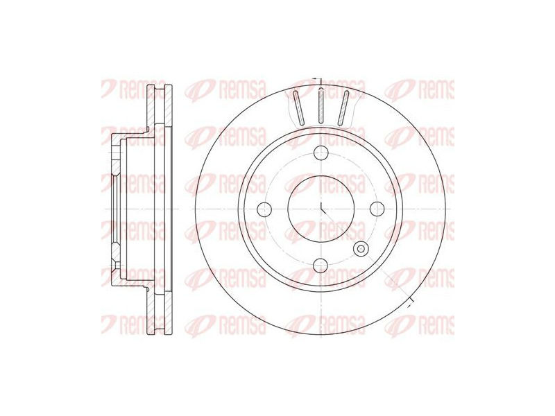 Remsa 6097.10 Диск гальмівний — Фото №2 Remsa 6097.10 Диск гальмівний — Фото №2
