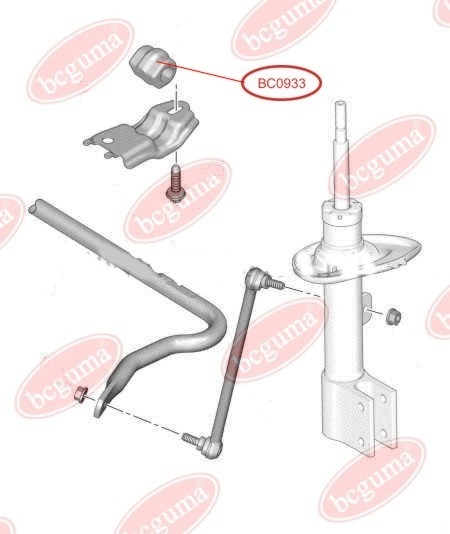 BC-Guma BC0933 Bushing stabilizer — Photo #2