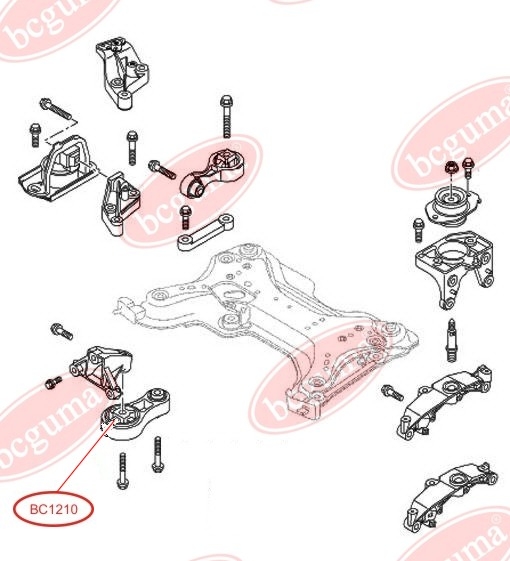 BC-Guma BC1210 Опора двигателя, КПП — Фото №2