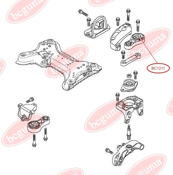 BC-Guma BC1211 Insulator engine mounting — Photo #2 BC-Guma BC1211 Insulator engine mounting — Photo #2