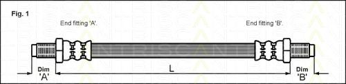 Triscan 815016214 Hose assy brake — Photo #2